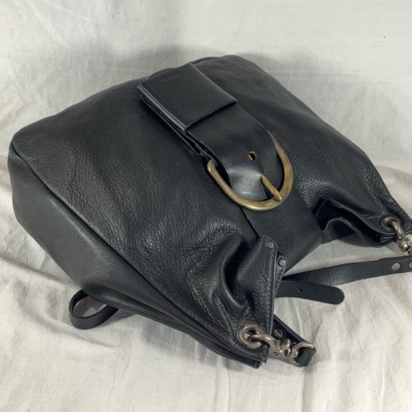 DEAN Authentic Black Leather Tote Shoulder Bag - Picture 7 of 16